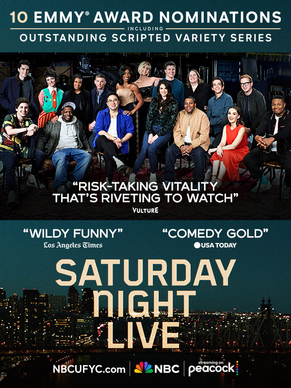 Emmy®-nominated SATURDAY NIGHT LIVE is “comedy gold”