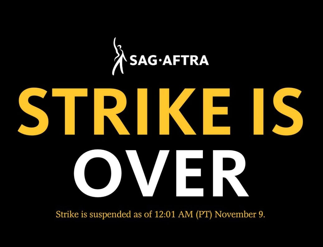 FINALLY: SAG-AFTRA Tentative Deal Ends Historic Dual Strike