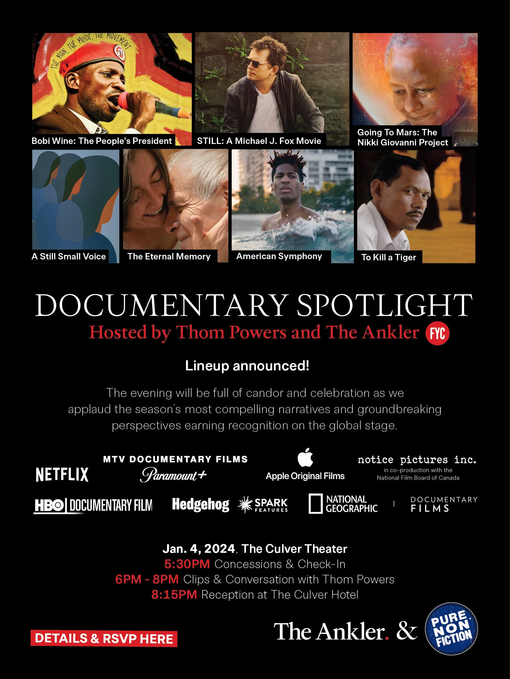 Lineup Announced: Documentary Spotlight