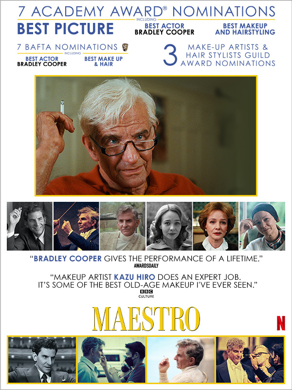 Brad Pitt Says Bradley Cooper’s ‘Maestro’ Is a “Masterwork” (WATCH) | FYC Best Actor + Best Makeup & Hairstyling