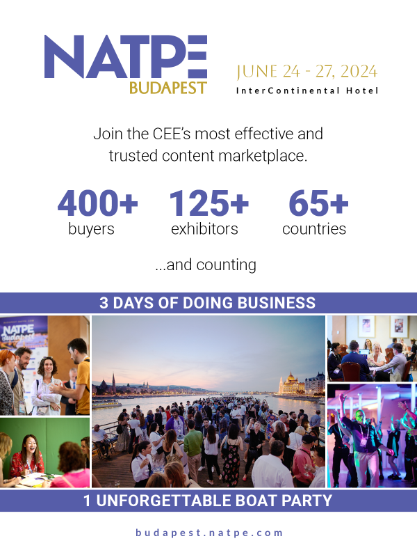 Join 400+ buyers, 125+ exhibitors and cruise the Danube at NATPE Budapest