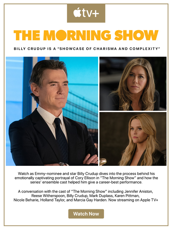 THE MORNING SHOW | Billy Crudup gives a MASTER SHOWCASE of charisma and complexity | Watch conversation with the Emmy-nominated cast