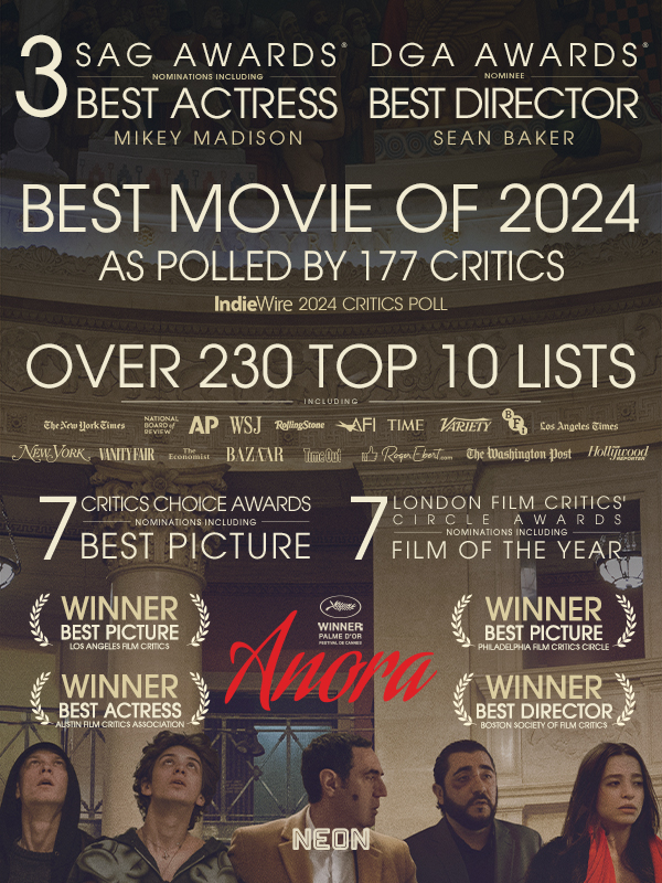 FYC ANORA | 3 SAG Noms, 7 Critics Choice Noms, DGA Awards Nominee