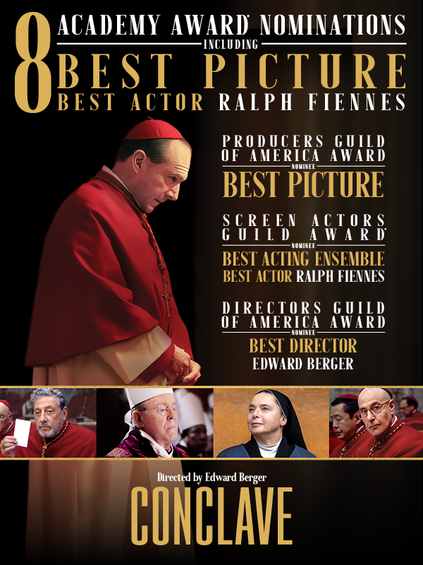 FYC | CONCLAVE | Nominated for 8 Academy Awards including Best Picture
