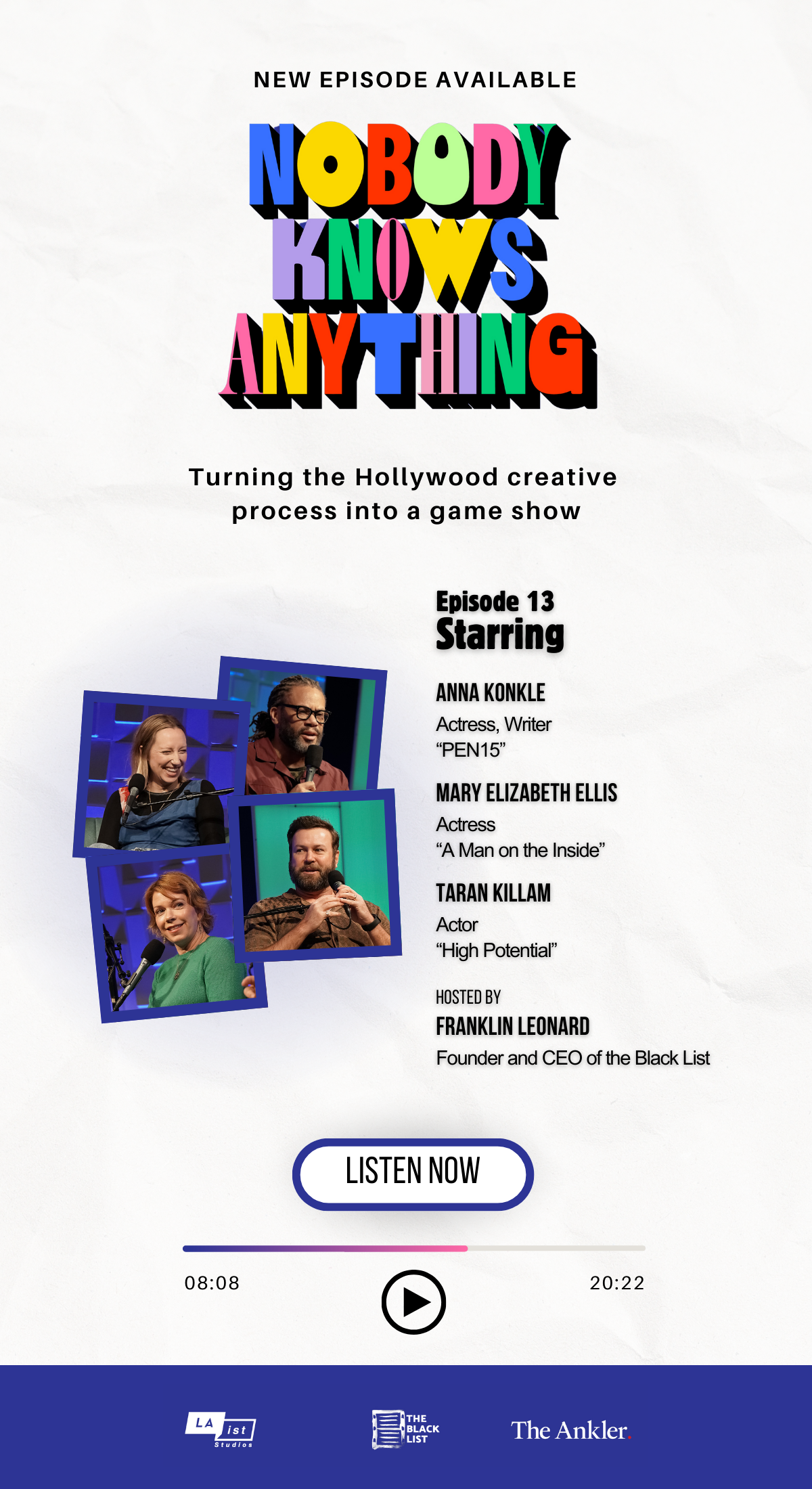 Listen Now: Anna Konkle, Mary Elizabeth Ellis & Taran Killam on “Nobody Knows Anything”