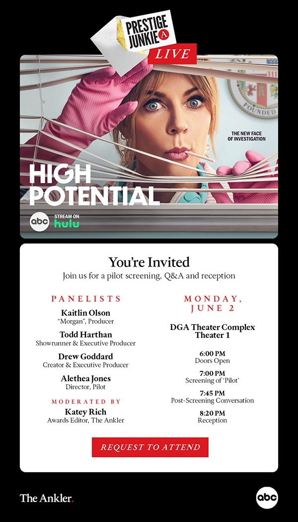 You’re Invited! Join the Star & Creators of “High Potential” on 6.2