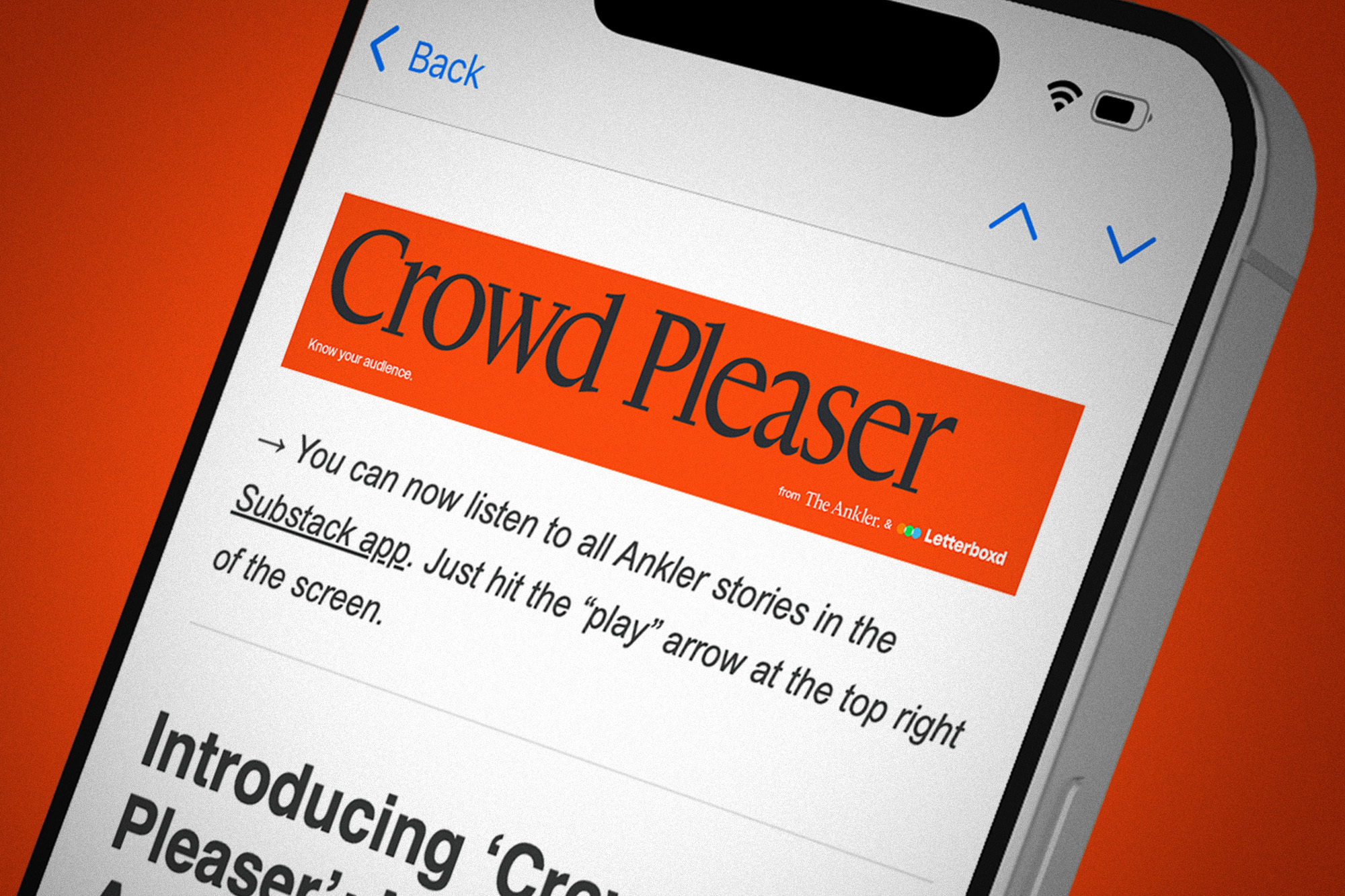 Introducing ‘Crowd Pleaser’: New From The Ankler & Letterboxd