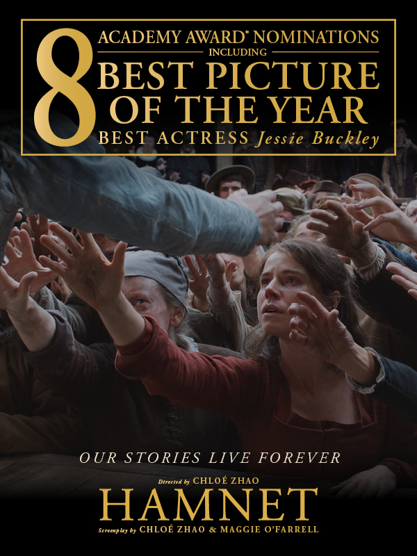 Our Stories Live Forever | HAMNET is nominated for 8 Academy Awards including Best Picture and Best Actress