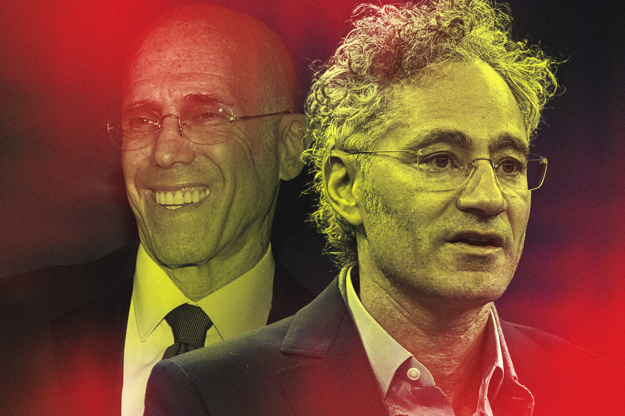 Jeffrey Katzenberg and Alex Karp