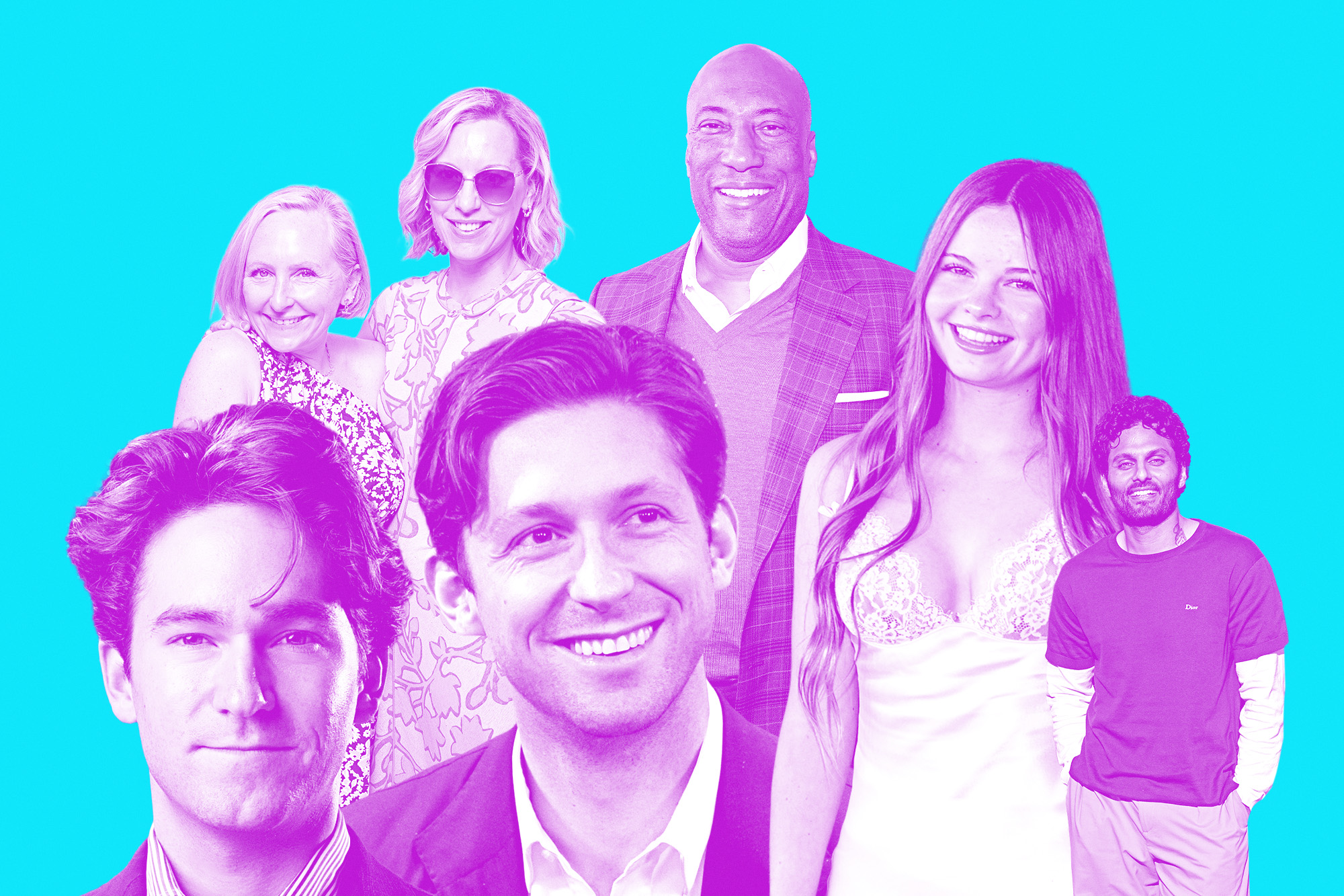 Whalar co-CEOs Emma Harman and Jo Cronk, Byron Allen, Salish Matter, Jay Shetty and TBPN co-founders and hosts John Coogan and Jordi Hays