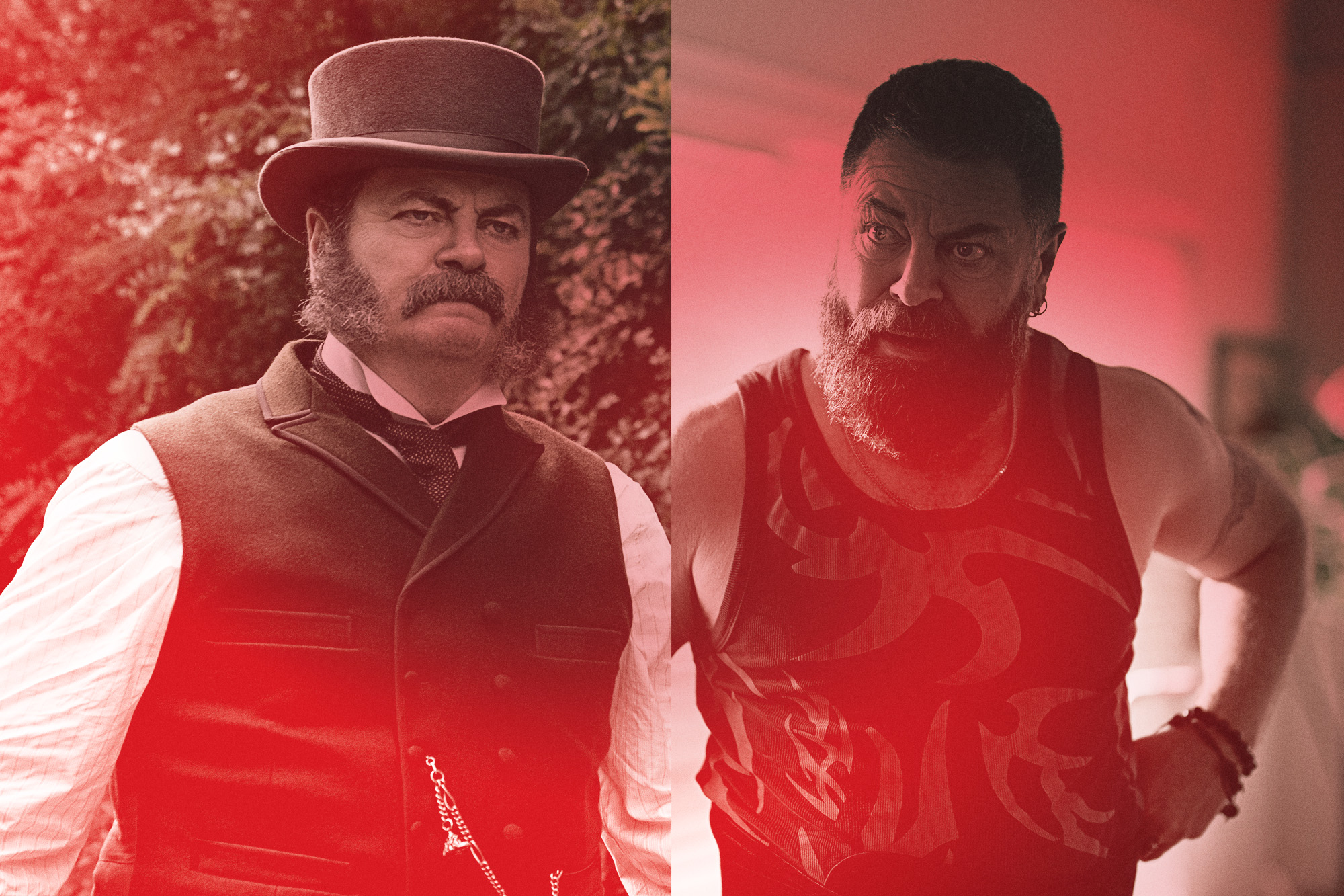 🇺🇸 Nick Offerman Embodies American Virtues Playing President, Wrestler, and Himself at 56!